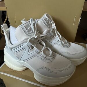 Michael Kors Women's Cream High-Top Sneakers